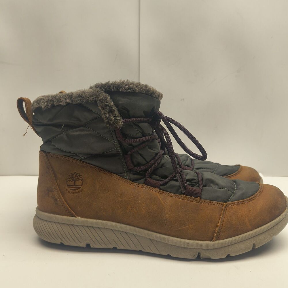 Timberland Boltero Waterproof Faux Fur Lined Winter Hiking Boots Women's 9.5